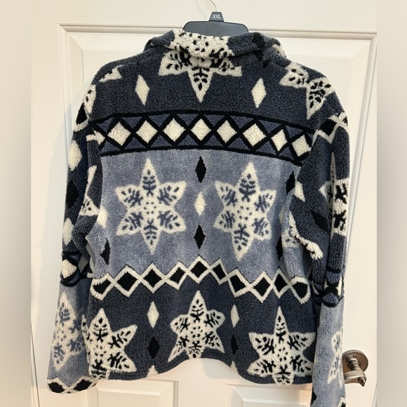 Vintage Lavon snowflake zip up Sherpa - Picture 8 of 8